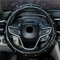 thumbnail image 3 of Car Rhinestones Steering Wheel Cover With Crystal 37-38CM Wheel Steering Sparkling Protector Vehicle U4K8 Fit Car A2U1, 3 of 9