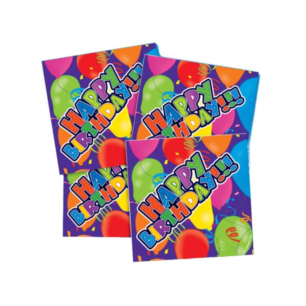 Lot 250 9.75" Happy Birthday Beverage Bar Drink Part Decoration Paper Napkins