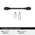 thumbnail image 2 of Miseno Mcptrp6375 Alamanor 3-3/4" Center To Center Handle Cabinet Pull - Black, 2 of 4
