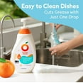 thumbnail image 6 of ORANGE HOUSE 3 in 1 Plant Based Dish Soap, Non Harmful Ingredients Veggie Wash, Orange Oil Fruit and Vegetable Wash, Convenient Fruit Wash, 21.9 Fl Oz Fruit Cleaner, Natural Dish Soap (1 Pack), 6 of 9