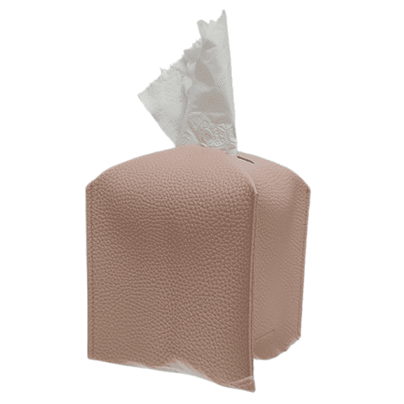 CCOCC 2Pcs Tissue Box Cover,Compact and Portable Tissue Box Holder,Quick to Clean Rectangle Tissue Box Cover,Pink