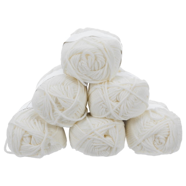 FELTECHELECTR 6Ud Ovillos De Leche Beige Para Crochet Y Tejido Manualidades Bufandas Y Amigurumi