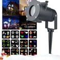 thumbnail image 1 of Lámpara de proyección LED Luces navideñas Proyector LED para Navidad/Halloween Lámpara de proyección Impermeable IP65 Luces navideñas LED para exteriores Copo de nieve Navidad (Copo de nieve blanco), 1 of 1