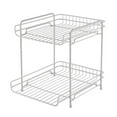 thumbnail image 1 of Organizador de gabinete, estante de encimera, almacenamiento compacto para refrigerios, ahorra espacio debajo del fregadero Blanco, 1 of 7