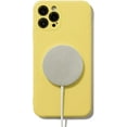 thumbnail image 2 of AslabCrew iPhone 12 Cas de Protection Complète Silicone Liquide Couleur Unie Anti-Rayures Résistant TPU IBAOLE Couverture de Téléphone Intelligent 6,1 Pouces, Heather RoseYellow12 (6,1 Pouces), 2 of 6
