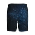thumbnail image 5 of Gaeub Blue Glitter Retro Printed Men's Short Pajama Pants, Lightweight Lounge & Sleep Bottoms Keep You Cool - 4X-Large, 5 of 9