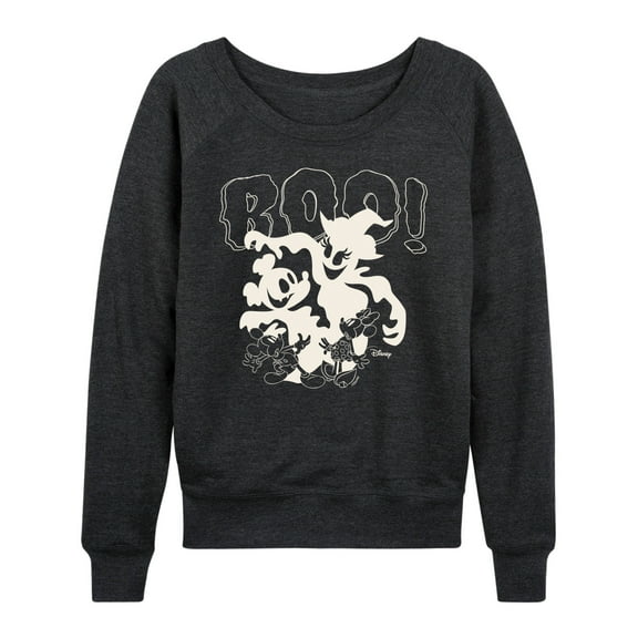 Mickey & Friends - Boo - Women's Lightweight French Terry Long Sleeve Shirt