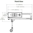 thumbnail image 7 of Docking Drawer Blade In-Drawer Cabinet & Furniture Drawer Slides with (2)15 amp AC, (2)USB-A ports, 7 of 7