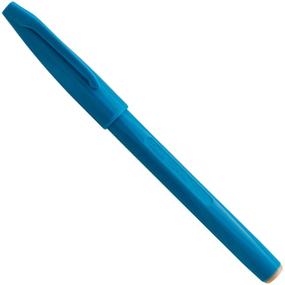 Pentel Sign Pen, Nonrefillable, Water Based, Fiber Tip, SkyBlue