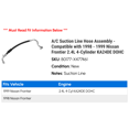 thumbnail image 2 of A/C Suction Line Hose Assembly - Compatible with 1998 - 1999 Nissan Frontier 2.4L 4-Cylinder KA24DE DOHC, 2 of 2