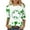 Green, variant on xixinqiwan Womens St Pats Funny T Shirts 3/4 Sleeves,Women Lucky Irish Shamrock Paddy's Day Clothes Women's Leprechaun Costume Clover T-Shirts