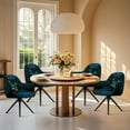 thumbnail image 4 of Xoenoiee Boho Mandala Frog Print Swivel Accent Chair Covers Accent Dining Chair Cover Stretch Mid Century Accent Office Desk Chair Sliopcover Swivel Arm Chair Protector for Home Office Living Room, 4 of 7