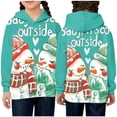 thumbnail image 3 of Odeerbi Teen Boys Girls Christmas Hoodies Fall Winter Pullover Hooded Sweatshirts Children's Long Sleeve Christmas Printed Hooded Sweatshirt Teen Clothes Sky Blue, 3 of 3
