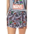 thumbnail image 4 of Marvel Womens' Classic Comic The Avengers Characters Pajama Set Shorts, 4 of 8