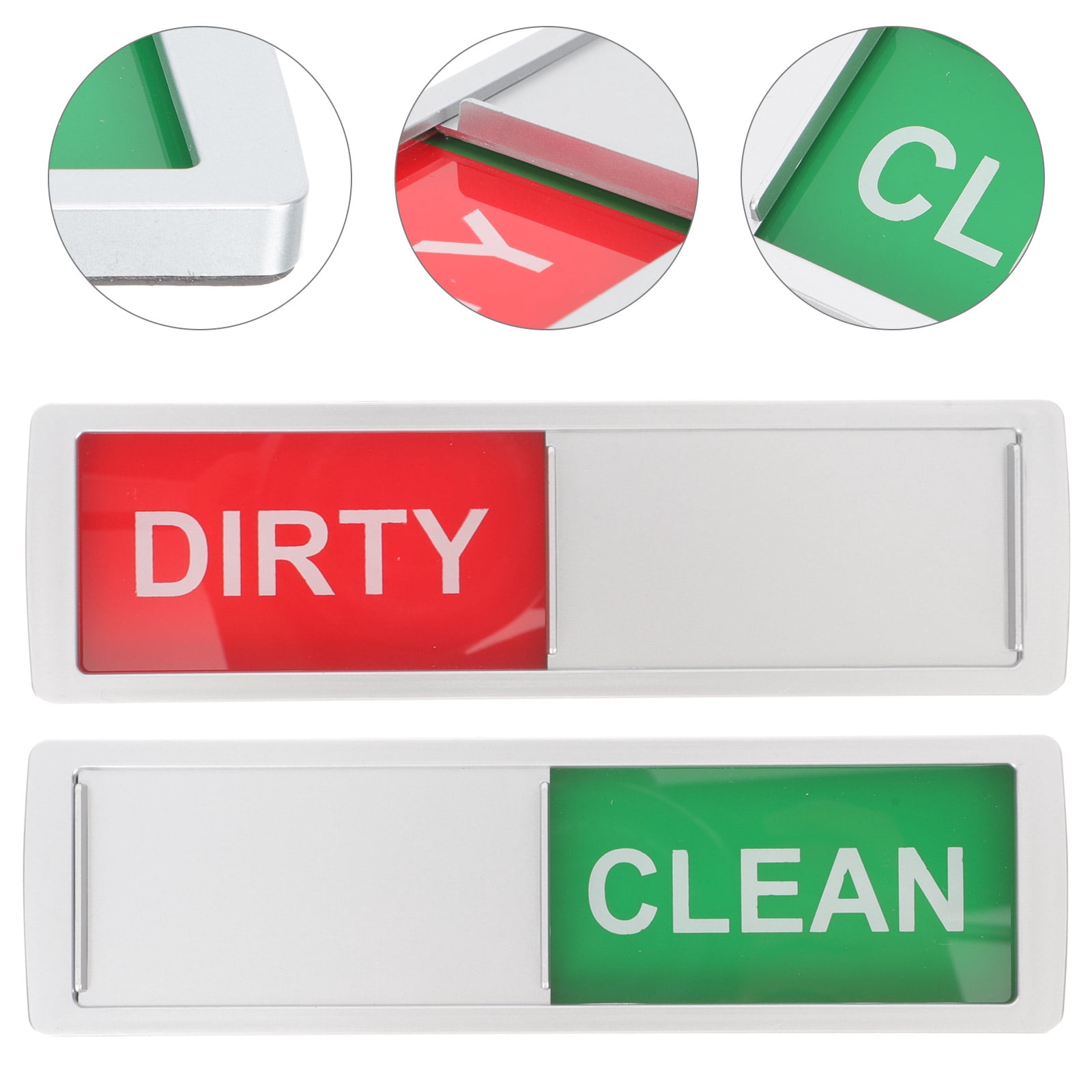 Cleaning Sign Indicator 4 Pcs Necessity Magnets Home Necessities Dirty Magnetic