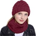 thumbnail image 3 of Gorro de invierno para mujer, conjunto de bufanda, gorro de punto cálido, bufandas para el cuello para mujeres y hombres, 3 of 5