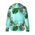 thumbnail image 3 of Kll Tropical Pineapple Print Men'S Women’s Upf 50+ Sun Protection Outdoor Hoodie Jacket Long Sleeve Fishing Hiking Performance Shirt- 3x-Large, 3 of 8