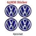 thumbnail image 1 of 56/60/63/65/68MM Auto Hub Caps Car Wheel Center Cover Hubcap Sticker Decoration Accessories for VW GTI R Badge Emblem 65MM VW-BL Sticker, 1 of 6