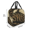 thumbnail image 3 of Fotbe Surreal Brain Tree Bolsa Térmica con Estampado y Forro de Aluminio Grueso Bolsa de Almuerzo con Bolsillo Frontal para Hombres y Mujeres, Ideal para Trabajo, Escuela, 3 of 8