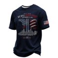 thumbnail image 2 of Xneal 911 25th Anniversary T-Shirt Print Never Forget 911 Casual Short Sleeve Multicolor Shirts for Men Size 3XL, 2 of 5