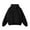 Black, variant on Mens Hoodie Qiggri Men's Leisure Hooded Sweatshirt Solid Color Shoulder Sleeves Long Sleeved Hoodies