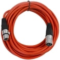 thumbnail image 2 of Seismic Audio  Pair of Red 25' XLR Male to Female Microphone Patch Cables (2 Pk) Red - SAXLX-25Red-2Pack, 2 of 4