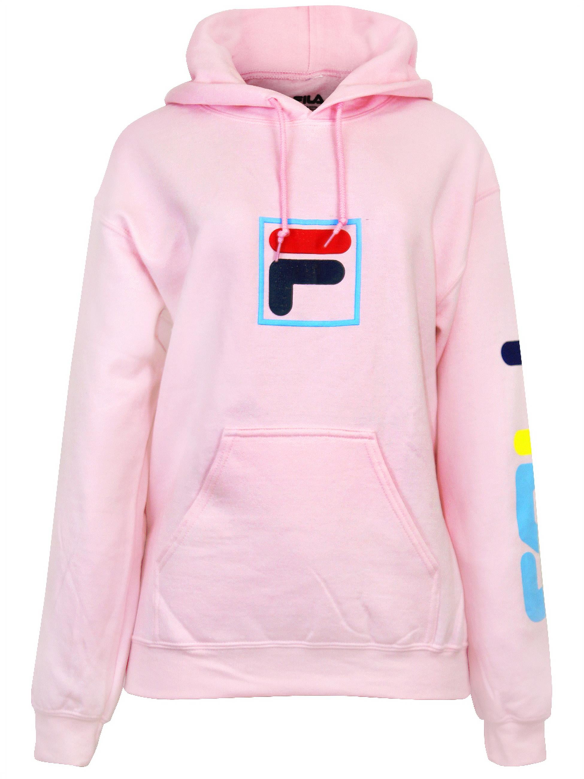 Jakke Voksen enhed Fila Women's Graphic Fleece Hoodie with Kangaroo Pocket Light Pink -  Walmart.com
