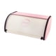 thumbnail image 5 of Caja de pan de hierro, caja de pan, caja de repostería con tapa enrollable, contenedor de almacenamiento de cocina Blanco Rosa L, 5 of 9