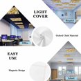 thumbnail image 6 of 1 Pack Sunflower Fluorescent Light Covers for Ceiling Lights Farmhouse Barn Door White Yellow Flower Leaf Butterfly Magnetic Ceiling Light Covers Overhead Light Filters for Office Classroom Home, 6 of 9