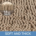 thumbnail image 3 of 24" x 17" Chenille Bath Mat – Non-Slip with Backing Bath Rug Ultra-Absorbent and Machine Washable Bathroom Mat Quick-Dry Design. Ideal for Bathroom Shower and Tub Areas, 3 of 14