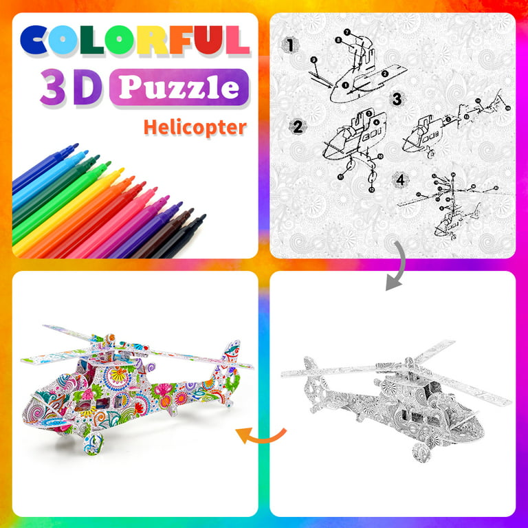 Dream Fun Art and Crafts Kit for kids, 3D Puzzles for Kids Crafts Kits for  Boys Girls Toy Age 6-12 Preschool Kindergarten Painting Crafts for Kids Age
