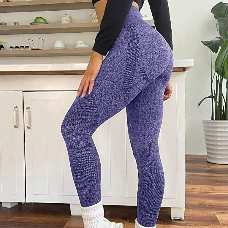 X-SNOW FALCON Women Tummy Control Seamless Workout Leggings High Waisted Compression  Spanx Yoga Gym Athletic Pants 