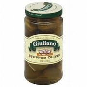 Giuliano's Stuffed Olive - Garlic - Case Of 6 - 7 Oz.