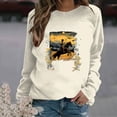 thumbnail image 1 of RKSTN Blouses pour Femmes Imprimées Col Rond Manches Longues Chandails en Molleton Blouses pour Femmes Habillées Décontractées, 1 of 4