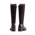 thumbnail image 4 of Womens knee high boots with platform sole round toe and stretch upper for a comfortable fit, 4 of 6