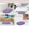 thumbnail image 4 of Home Weavers Double Ruffle Collection 100% Cotton Non-Slip Bathroom Rug Set Machine Washable Bath Rug-21"x34", Bathroom Rug- 24"x40", Purple Color 2 Piece Bath Rug set, 4 of 9