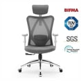 thumbnail image 1 of SIHOO M18 Office Chair, Mesh Computer Ergonomic Chair with Adjustable Lumbar Support, High Back Chair for Big and Tall, Gray, 1 of 9