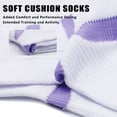 thumbnail image 2 of LWFBDTK Cushion Crew Socks, 4-Pairs, Moisture Wicking, Odor Control, Durable, for Work & Athletic, Size L (9-12.5), Purple, 2 of 9
