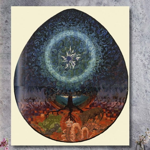 Miluva Thetree of life by carl jung quality print wall art – Poster print art – Gothic wall decor, 8x12 UNFRAMED