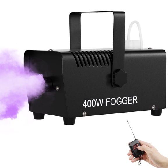 Fog Machine 400W, Wedding Smoke Machine with Wireless and Wired Remote Control for Christmas Thanksgiving Party Stage
