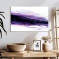 thumbnail image 3 of Elephant Stock Violette Wave Wall Art - Horizontal Canvas Wall Art - Living Room Wall Decor - Abstract Canvas - Purple And Gray Decor By Alyson Storms - 24" x 16", 3 of 8