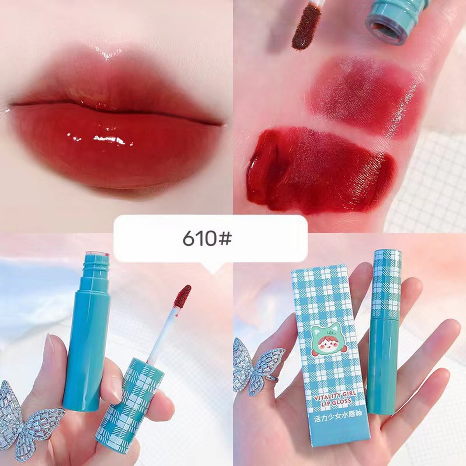 WOXINDA Heart Glitter for Lip Gloss Making Lip Gloss Clear Containers  Mirror Lip Glaze Is Clear And Moisturizing Not Easy To Fade Non Stick To  The Cup Full Of Luster No Lip