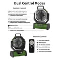 thumbnail image 5 of ADUST Ventilador de camping portátil con luz LED – 20000 mAh recargable, oscilante con rotación de 360 ​​grados, gancho para colgar para tiendas de campaña, ventilador de escritorio USB, 5 of 5
