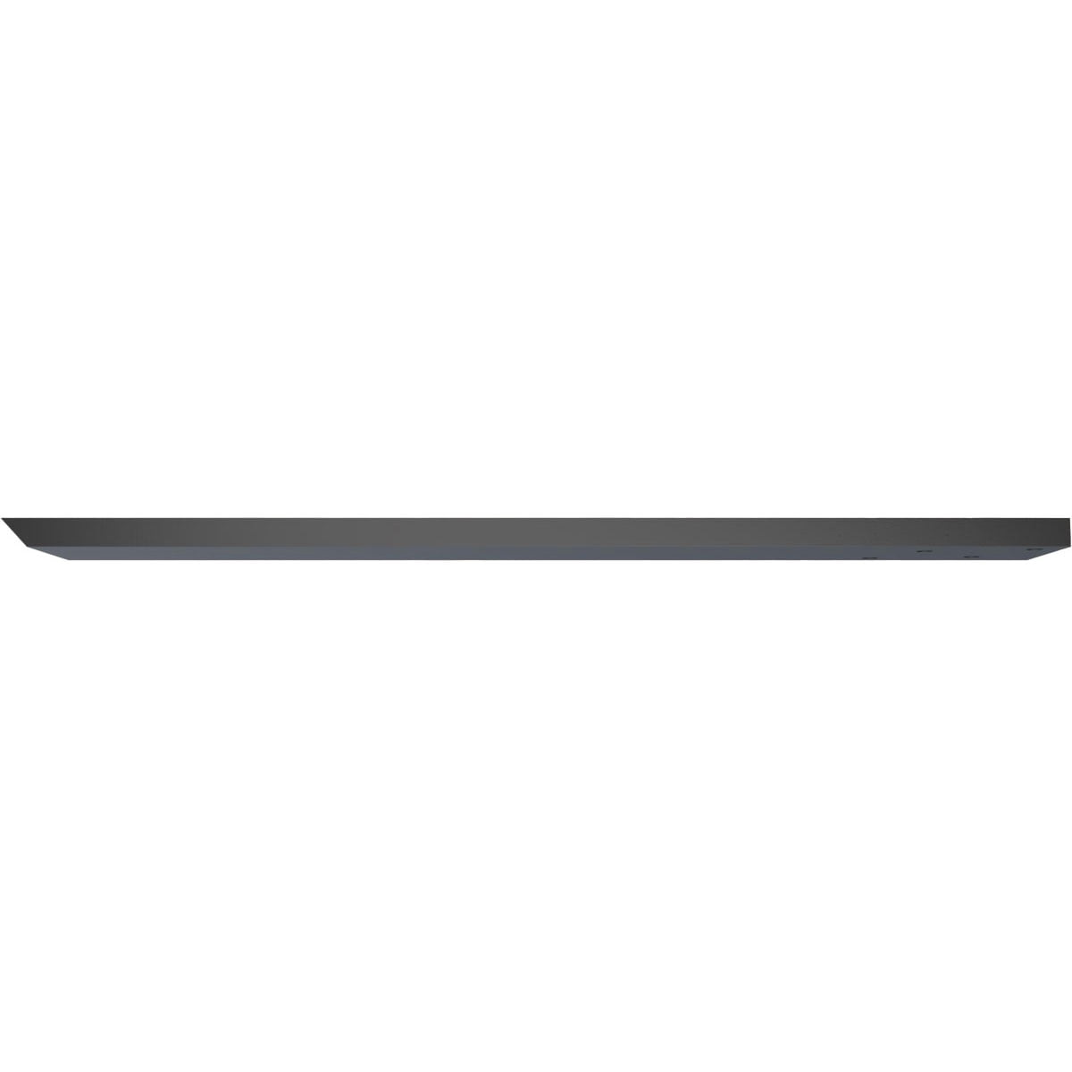 Ekena Millwork 2 1/2"W x 18"D Hidden Floating Steel Heavy Duty Bracket, Powder Coated Black