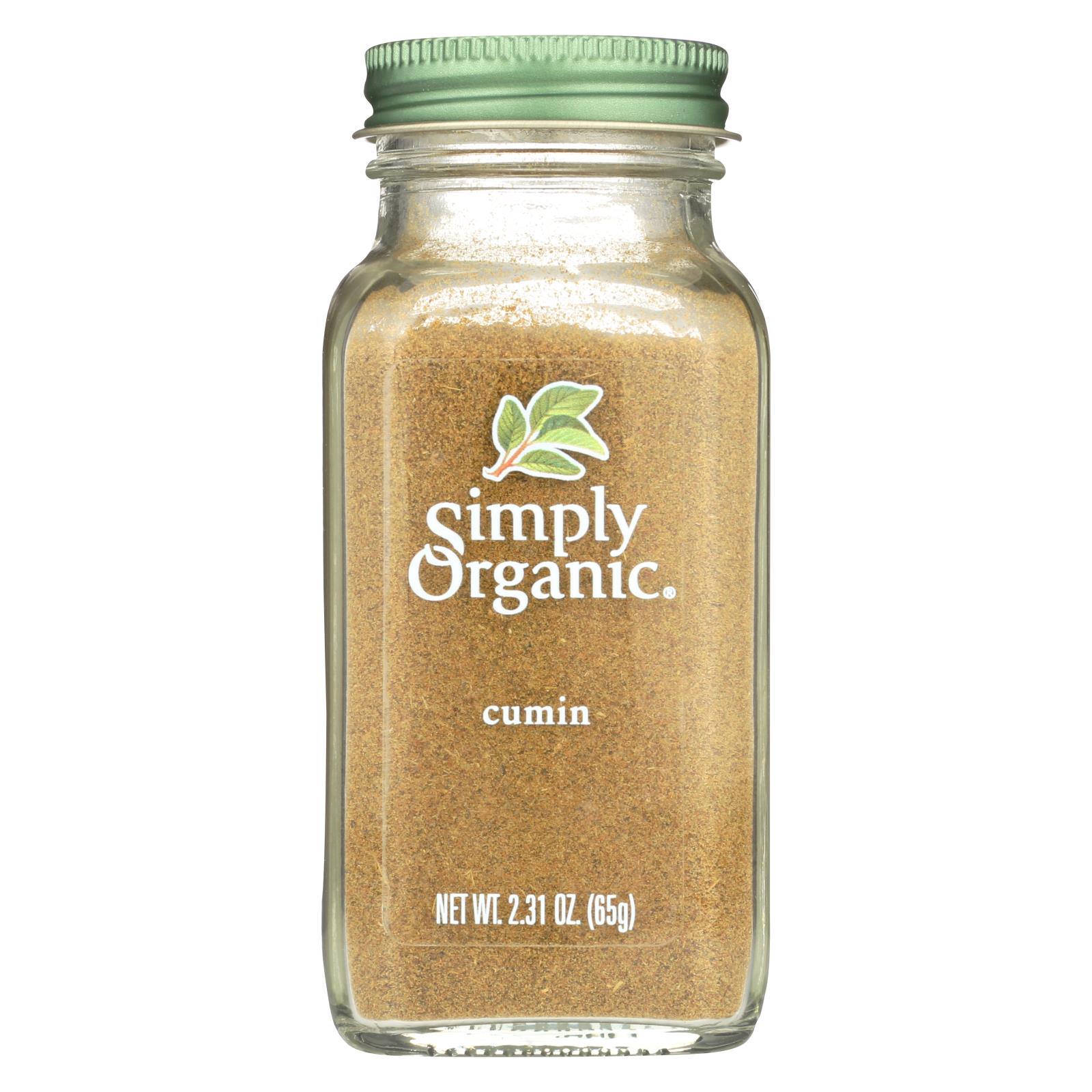 Simply Organic Ground Cumin Seed Case of 6 2.31 oz.