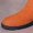 Black, variant on Hinvhai Casual Womens Knee High Slouch Boots Pull On Internal Increase Pleated Mid Calf Boots Orange 9.5(43)