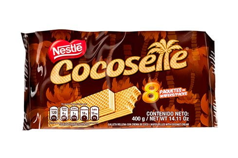 Cocosette - Pack of 8 (400g) - Wafer Cookie Filled with Coconut Cream (50 g. each)