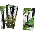 thumbnail image 6 of GZHJMY Cloth Dinner Napkin Tiger Summer Leaves Black Stripes Kitchen Decor for Cocktail Gathering Party Holiday 1 Pack 20" × 20", 6 of 6