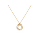 thumbnail image 2 of Collar Xtellar dorado Círculo Mujer Dije Cadena Chapado Oro 18k, 2 of 4