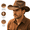 Tan, variant on RESISTANCE Premium Australian Style Leather Cowboy Hat | Shapeable Outback Hat for Men and Women
